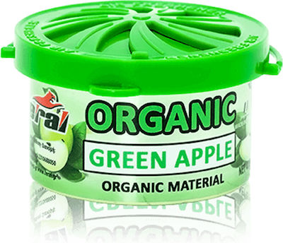 Feral Lufterfrischer-Dose Konsole/Anzeigetafel Auto Organic Collection Grüner Apfel 40gr 1Stück