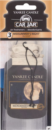 Yankee Candle Air Freshener Tab Pendand Car Jar Midsummer´s Night 3pcs