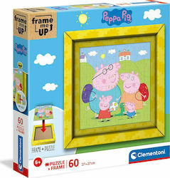 Kids Puzzle Peppa & Κορνίζα for 6++ Years 60pcs Clementoni