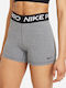 Nike Pro Women's Training Legging Shorts High Waisted Dri-Fit Gray