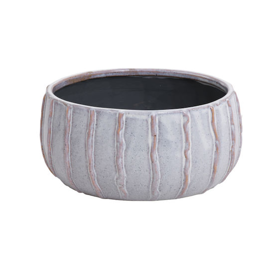Fylliana 80404 Декоративна купа Керамика Бял 22.5x22.5x10.5см 1бр