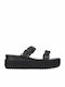 Seven Women's Platform Wedge Sandals Black