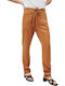 Dash Damen Stoff Hose Tabac Braun