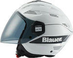 Blauer H.T. Brat H116 White-Black Motorradhelm Jet ECE 22.05 1000gr 12CBKHU01035-H00023-H116