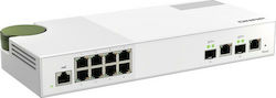 QNap QSW-M2108-2C Verwaltet L2 Switch mit 28 Ports Gigabit (1Gbps) Ethernet und 2 SFP Ports