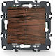 Aca Prime Recessed Double Wall Switch Without F...