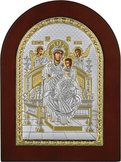 Prince Silvero Икона Богородица Пантанаса Сребърна 20x26см