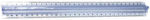 Aristo Ruler Plastic Transparent 30cm with Handle με Ράχη