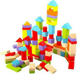 Cube Wooden Castle Δημιουργικό Παιχνίδι for 2+ years 100pcs 5-01-06-03-00001