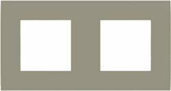 Aca Modys Switch Frame 2 Positions Horizontal Installation in Beige Color 10101431633 Aca Modys Switch Frame 2 Positions Horizontal Installation in Beige Color 10101431633