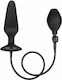 Calexotics XL Silicone Inflatable Plug Anal Plug XLarge Black 16cm