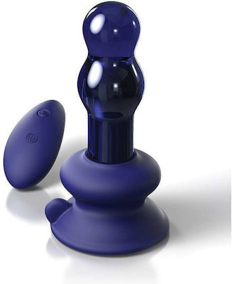 Pipedream Icicles Vibrating Glass Massager Anal Vibrator with Wireless Functionality Blue D-228496