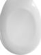 Ravenna Bakelite Soft Close Toilet Seat White Extra 44.5cm