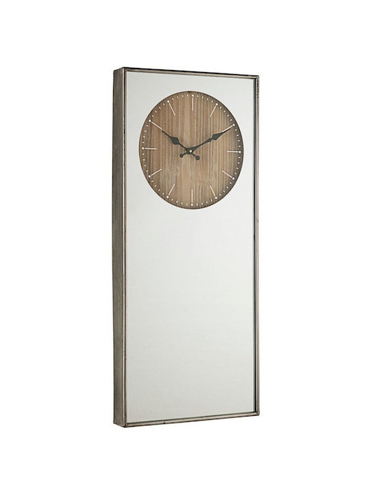 Bizzotto Ticking Wanduhr Metallisch Silver 35x80cm