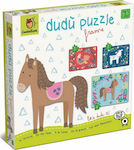 Kinderpuzzle Dudu Bauernhof für 2++ Jahre 4pcs Ludattica