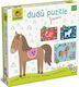 Kids Puzzle Dudu Farm for 2+ years+ Years 4pcs Ludattica