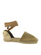 IQ Shoes Wildleder Damen Espadrilles in Khaki Farbe