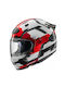 Arai Quantic Face Red Motorradhelm Volles Gesicht ECE 22.05