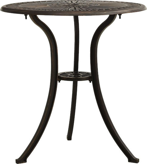 Tisch 62x62x65cm Bronze Tisch 62x62x65cm Bronze