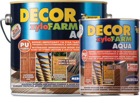 Mercola Decor Xylofarm Aqua Polyurethan Wasser Farblos Satin,σατεν 2.5Es