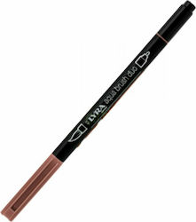 Lyra Aqua Brush Duo Μαρκαδόρος Σχεδίου Καφέ 4mm
