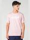 GSA Ανδρικό T-shirt Ροζ με Λογότυπο