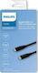 Philips USB 3.0 Cable USB-C male - USB-C 15W Μαύρο 2m DLC5206C/00