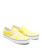 Vans Classic Checkerboard Πάνινα Ανδρικά Slip-On Cyber Yellow/True White