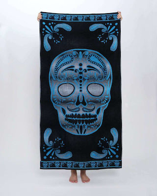 Pennie Navagio Beach Towel Cotton Black 165x86cm.