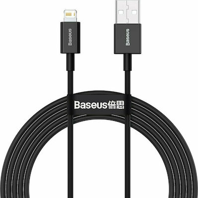 Baseus Superior Series USB-A la Cablu Lightning Negru 1m (CALYS-A01)