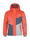 Mils-jg Kids Casual Short Hooded Orange Coat