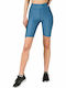 Glow 17-27090-04 Women's Training Legging Shorts Shiny Blue