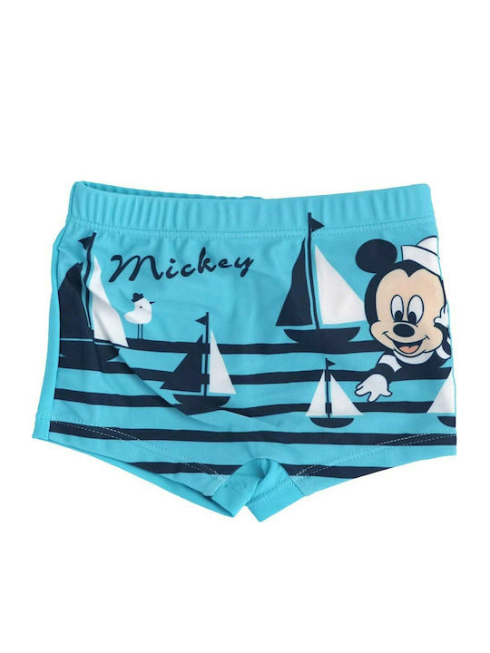 Disney Boxer ET0007 Costum de baie pentru copii Pantaloni scurți de înot Albastru deschis
