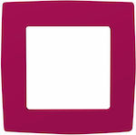 Aca Prime Switch Frame 1 Position Vertical Installation in Pink Color 1000119007