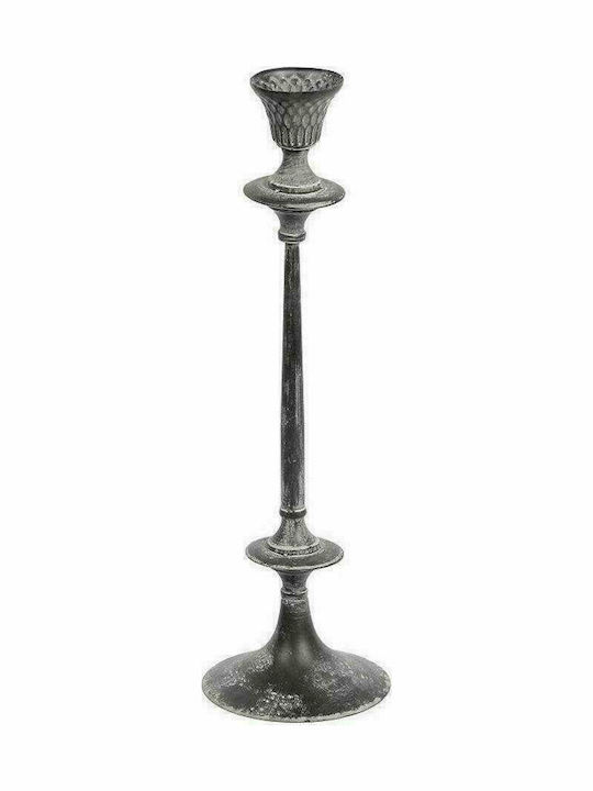 Espiel Candle Holder Metal Grey 15.5x15.5x63cm 1pcs