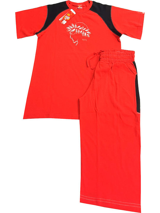 Kinder-Set mit Shorts Sommer 2Stück Rot