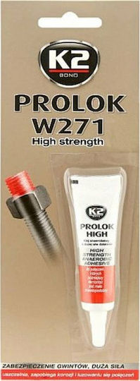 K2 Prolok High W271 Υγρό Κόλλας Σπειρωμάτων Κόκκινη 6ml