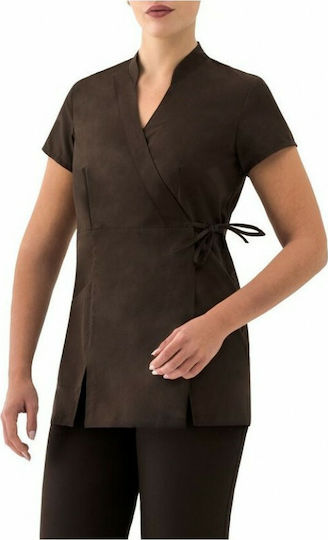 Giblor's Mantel Koch Damen Braun mit Kurzärmelig 17P02K930