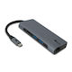 NGS WonderDock 7 USB-C Dockingstation für Laptops mit HDMI 4K PowerDelivery Ethernet Grau