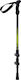 Amila Telescopic Aluminum Trekking Pole with 3 Sections Yellow