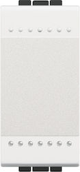 Legrand Living Light Μετώπη Διακόπτη Φωτισμού Μπουτόν σε Λευκό Χρώμα N4915N