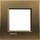 Legrand Bticino Living Light Switch Frame 1 Position Vertical Installation 2 Elements in Bronze Color LNA4802BZ
