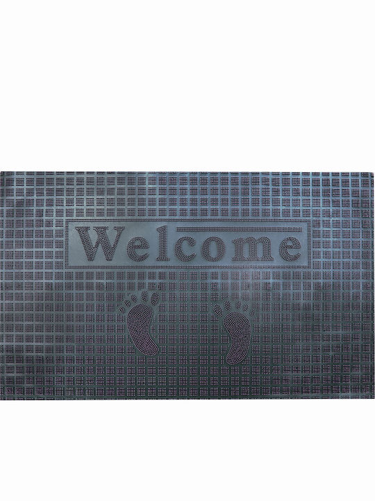 Viosarp Non-Slip Doormat Black 45x75cm