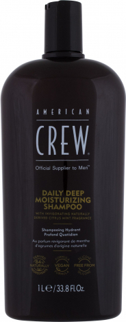 American Crew Daily Deep Moisturizing Σαμπουάν Βαθύ Καθαρισμού για Όλους τους Τύπους Μαλλιών 1000ml