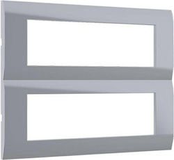 Aca Modys Schalterrahmen 2-fach Horizontale Mon...