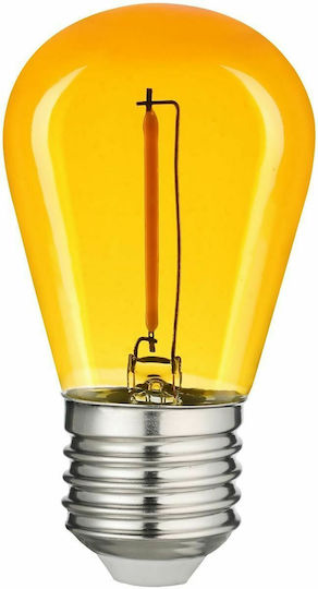 Avide LED-Lampe 1W 85mm für Fassung E27 und Form S14 Gelb 50lm