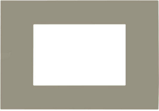 Aca Modys Switch Frame Horizontal Installation 3 Elements in Beige Color 10101431629