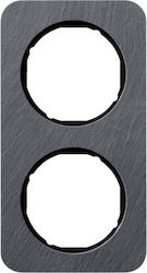 Hager R.1 Switch Frame 2 Positions Vertical Ins...