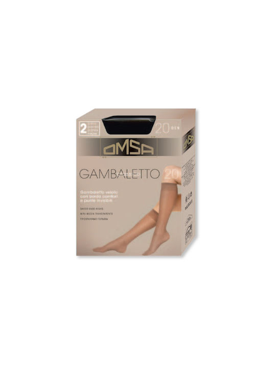 Omsa Gambaletto Women's Socks 20 Den 2Pack Fume