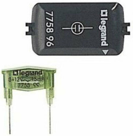 Legrand Galea Life Лампа на ключ База 15mA 12V в Зелен Цвят 775896